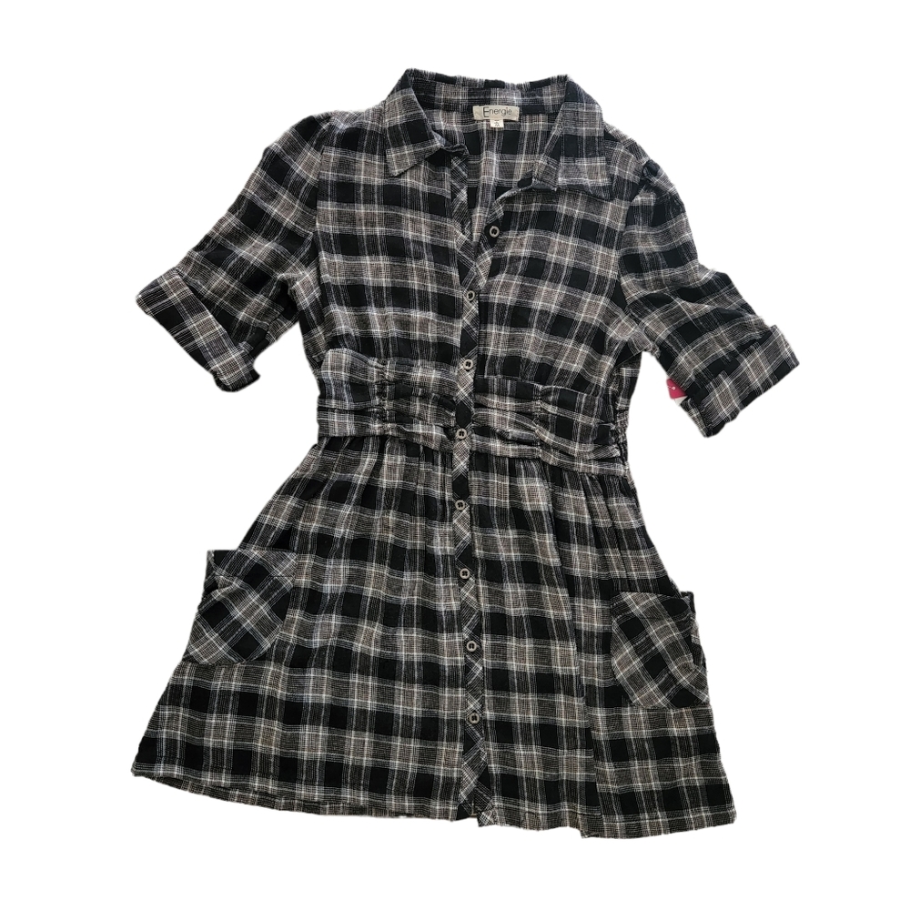 Vintage Y2K Floral Dress Small Grunge Cottagecore Country Plaid Mini Size Medium